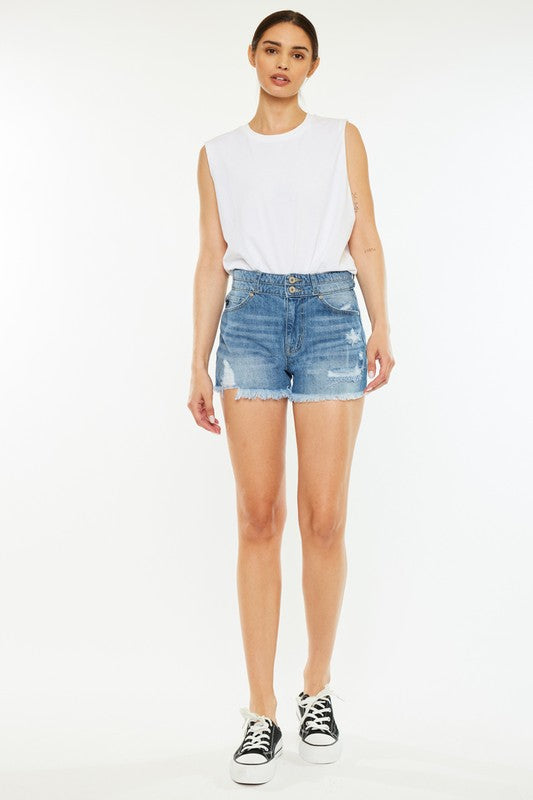 Kancan High Rise Mom Shorts