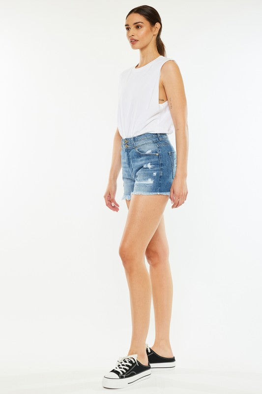 Kancan High Rise Mom Shorts