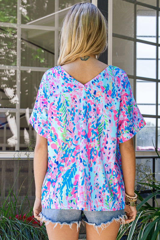 Pulitzer Vibes V-Neck Tee Shirt