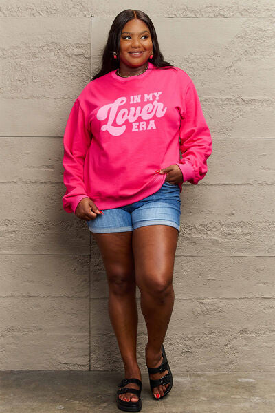 Simply Love N MY LOVER ERA Round Neck Sweatshirt