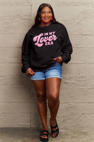 Simply Love N MY LOVER ERA Round Neck Sweatshirt