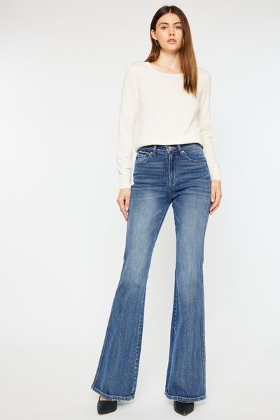 Kancan Cat's Whiskers High Rise Flare Jeans